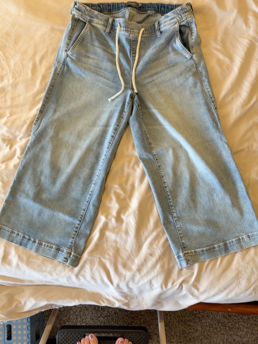 torrid Light Blue Men’s Bootcut Denim Jeans with Drawstring